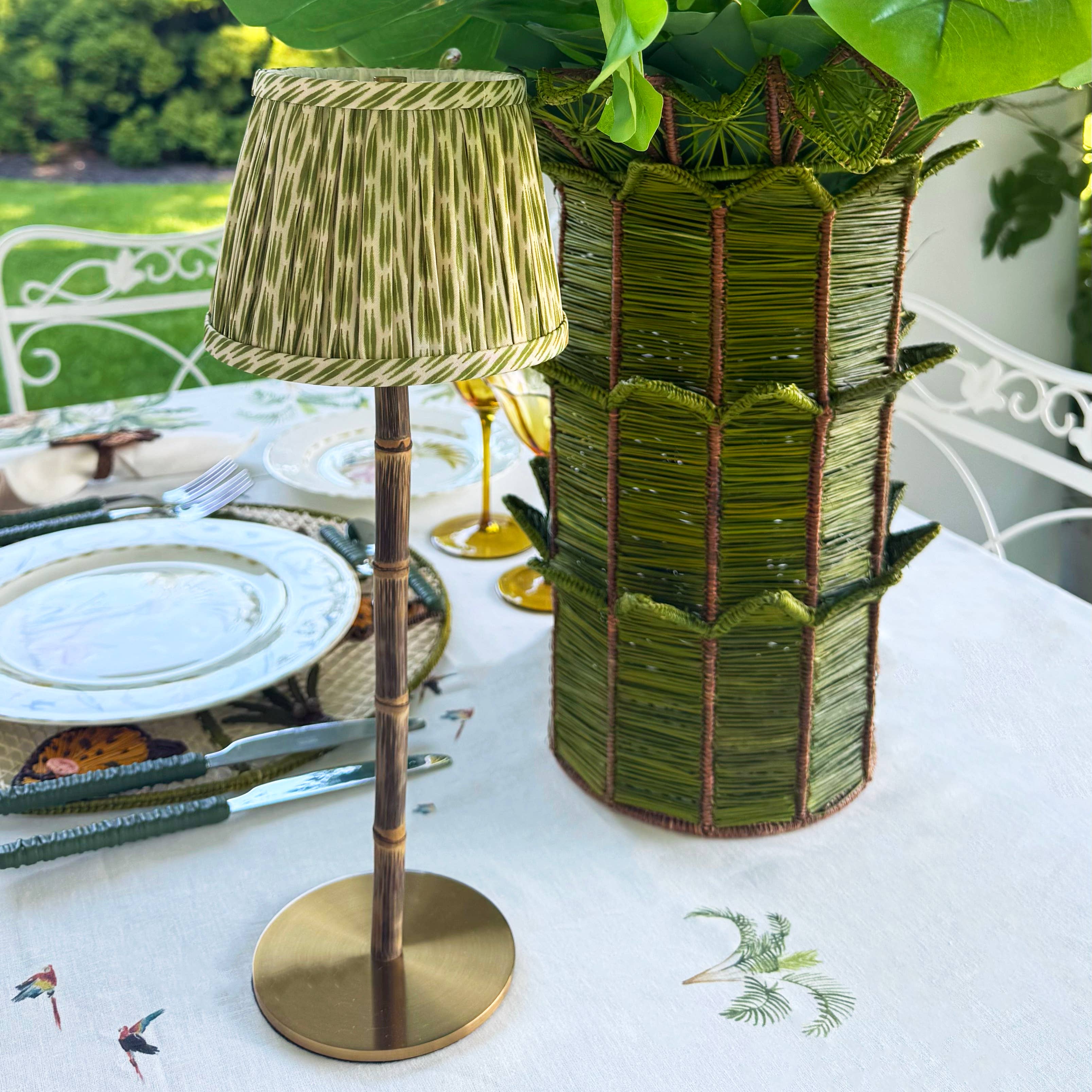 Jungle Cordless Bamboo Lamp
