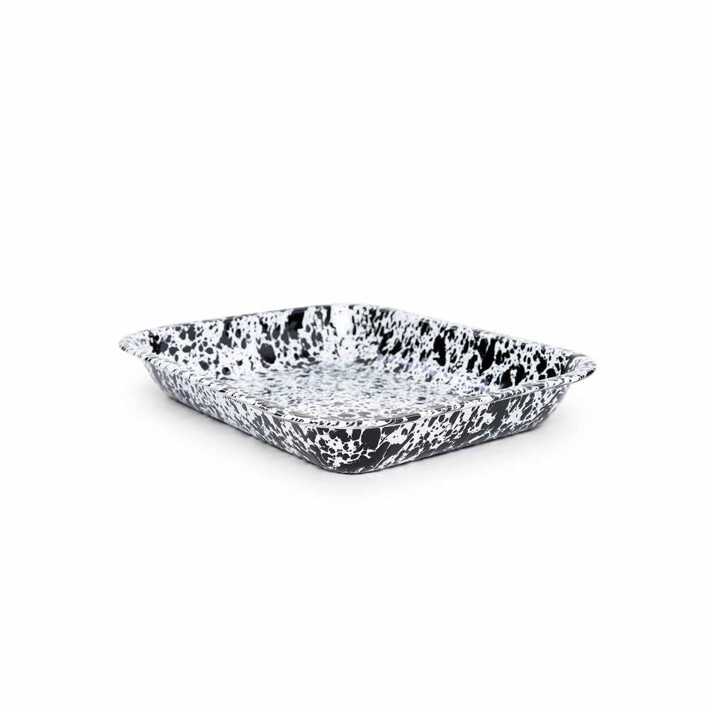 Splatter Enamelware Large Open Roaster