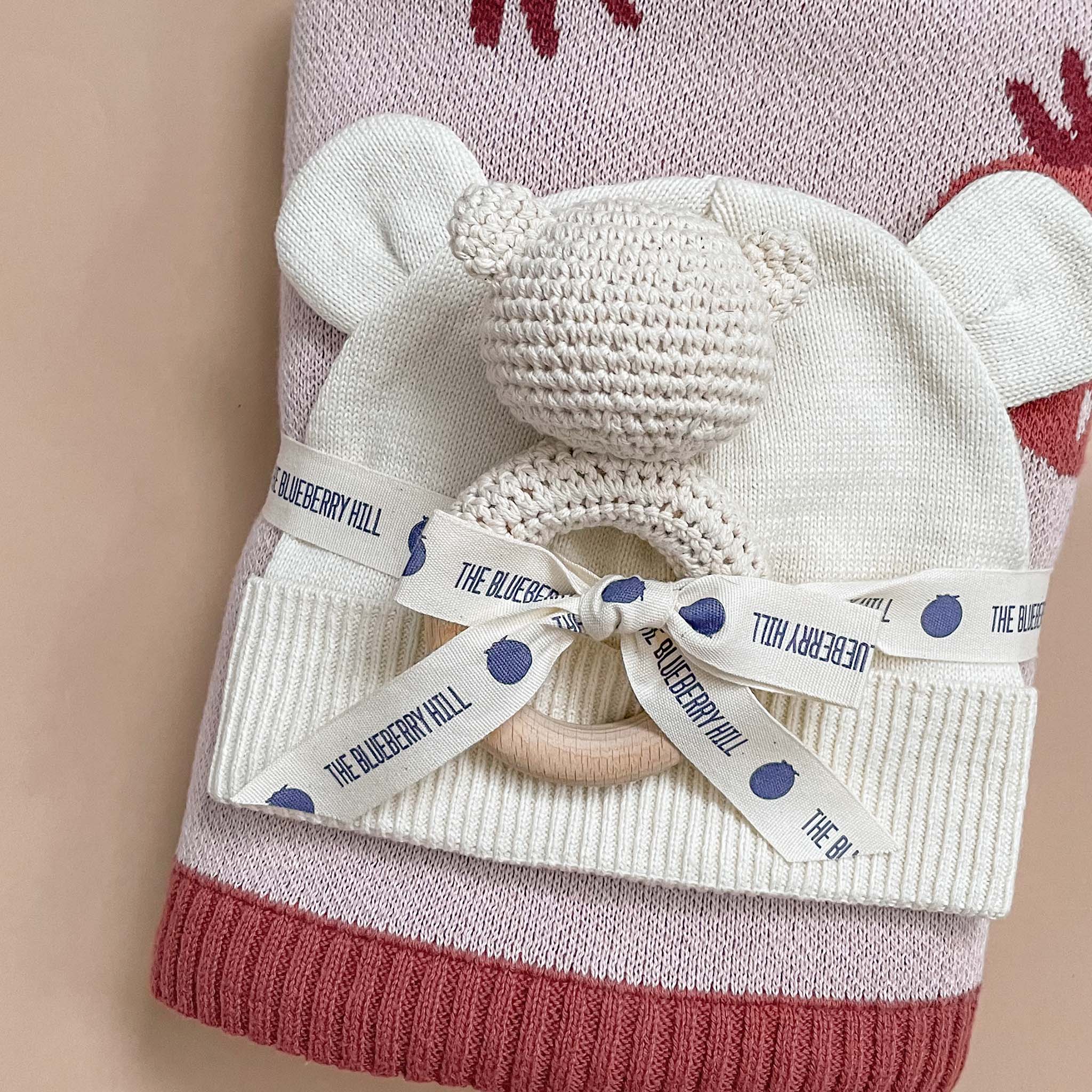 Crochet Bear Teether & Rattle