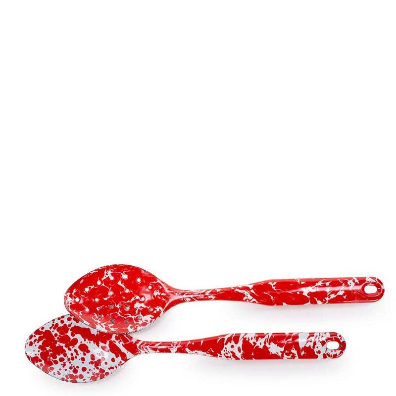 Enamelware Swirl Spoon Set