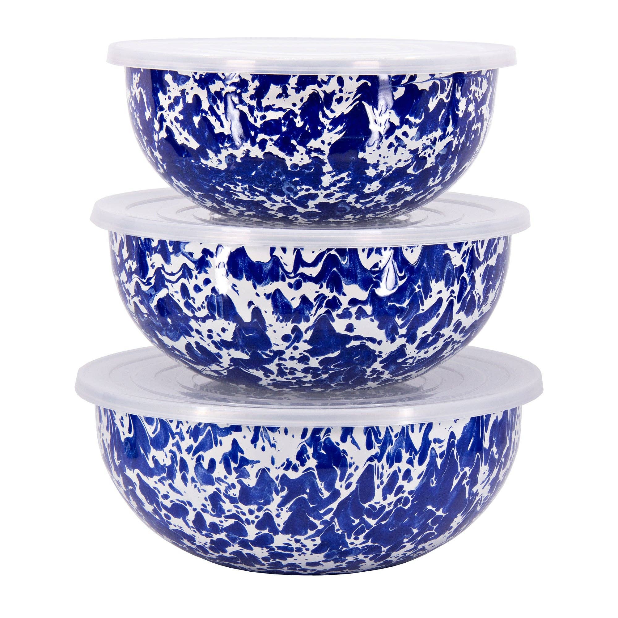 Enamelware Swirl Mixing Bowls