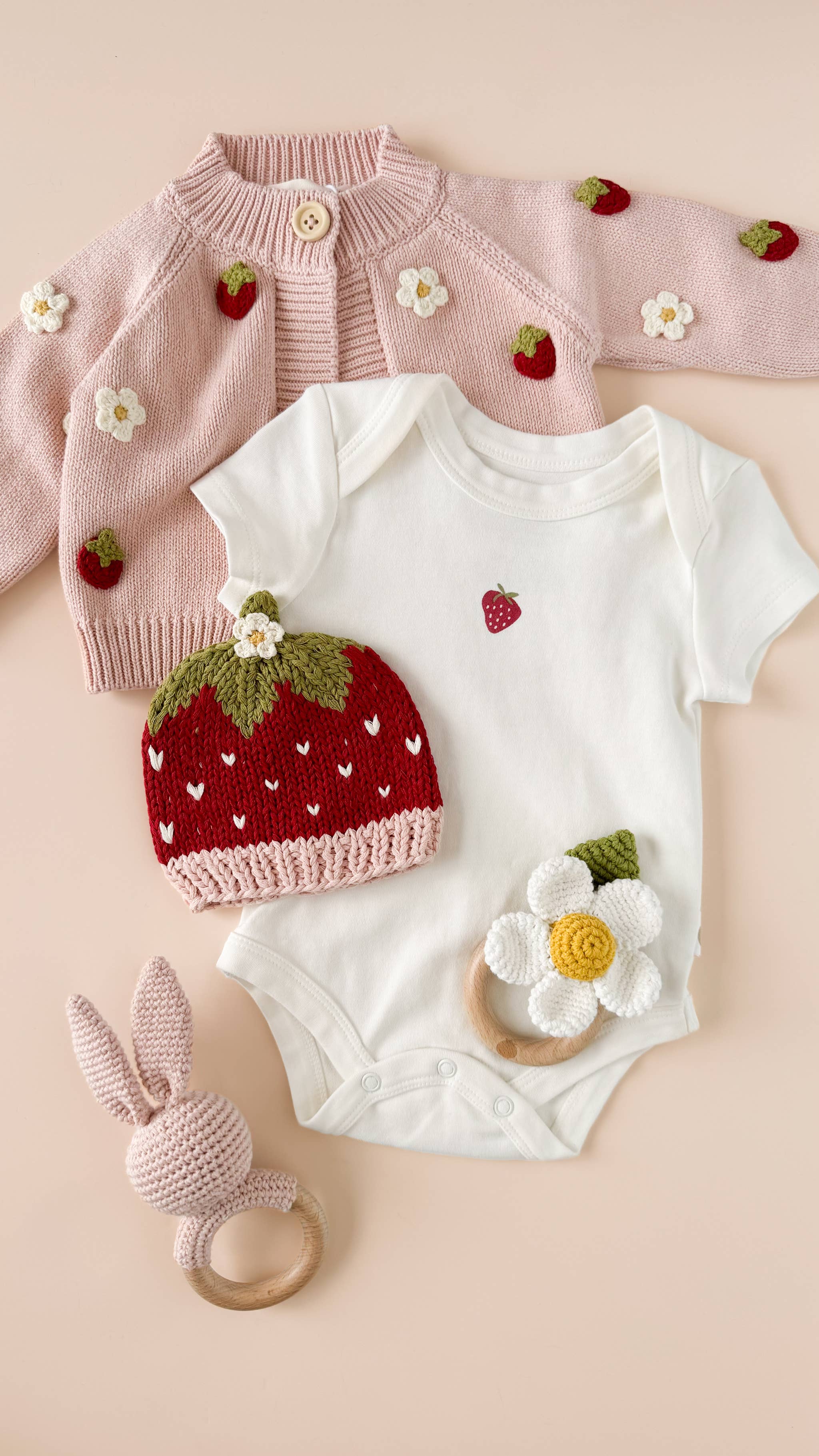 Strawberry Organic Cotton Onesie