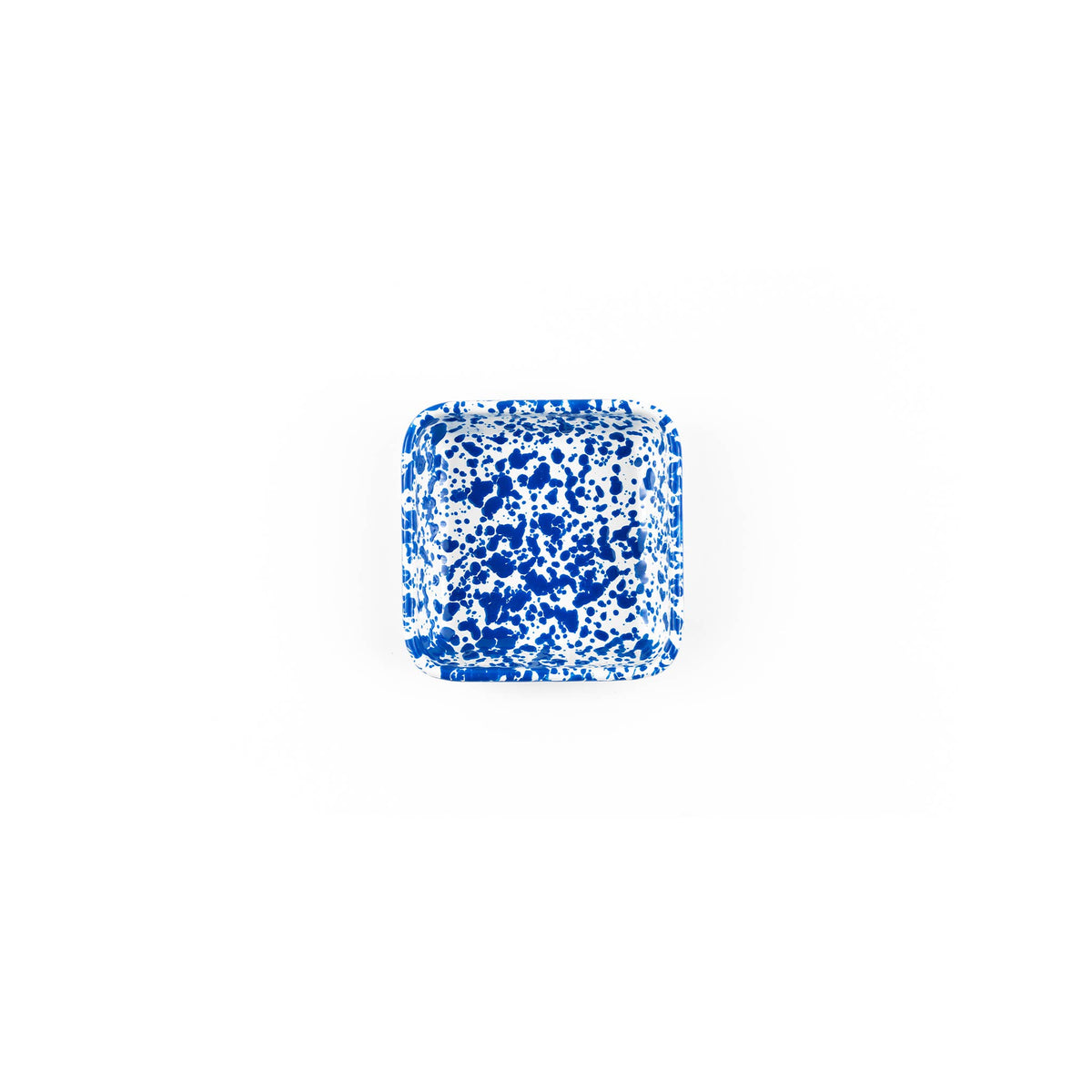 Splatter Enamelware Small Square Tray