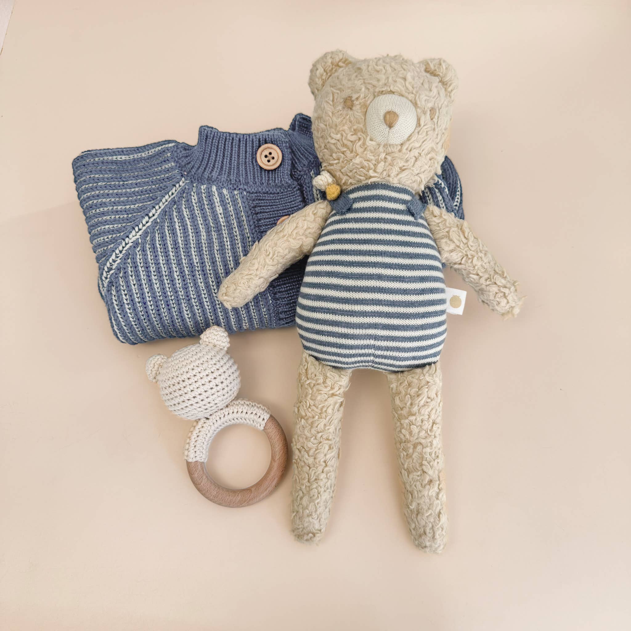 Crochet Bear Teether & Rattle