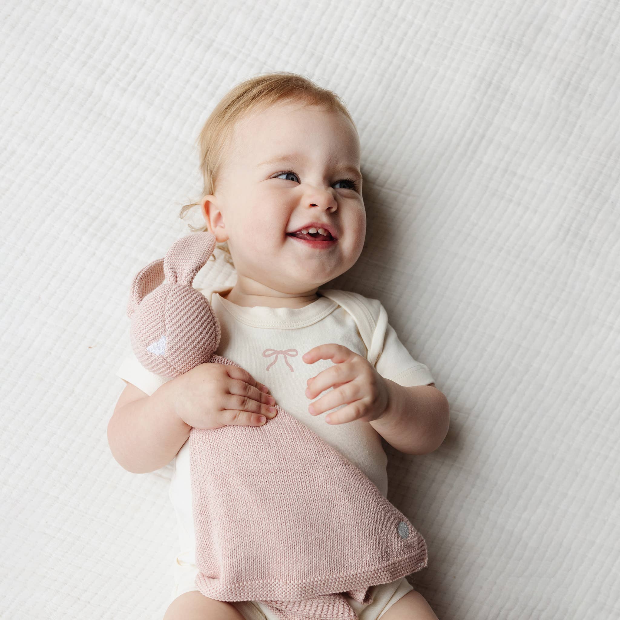 Pink Bow Organic Cotton Onesie