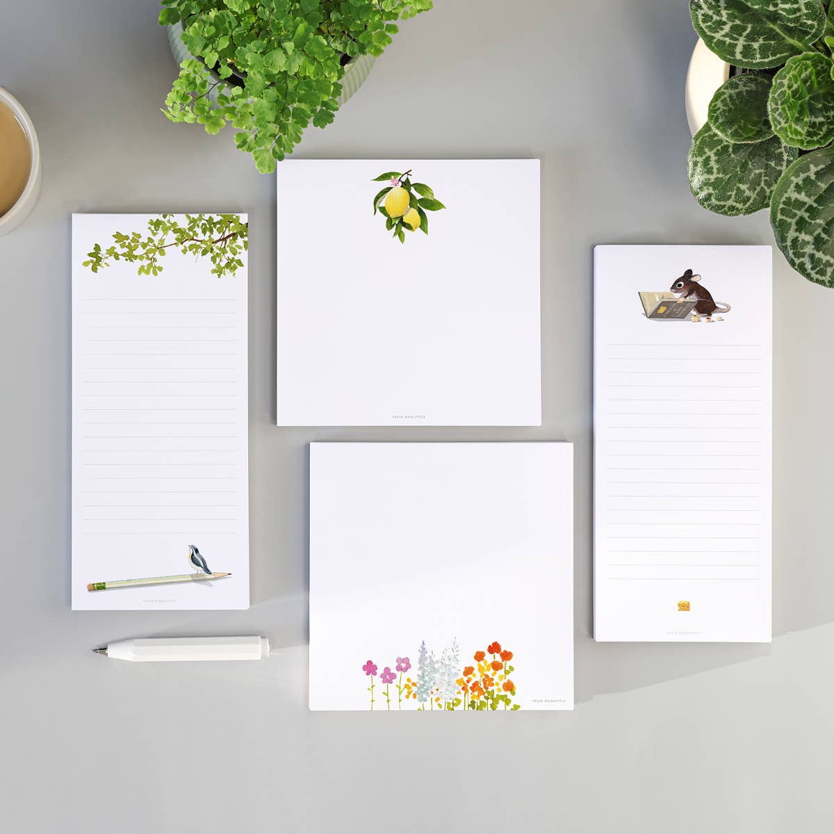Lemon Branch Square Notepad