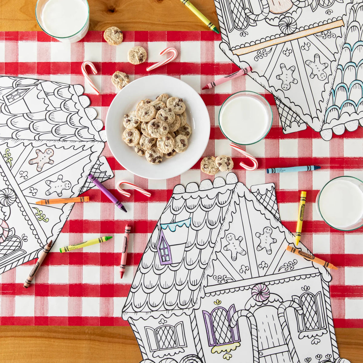 Gingerbread House Coloring Placemat
