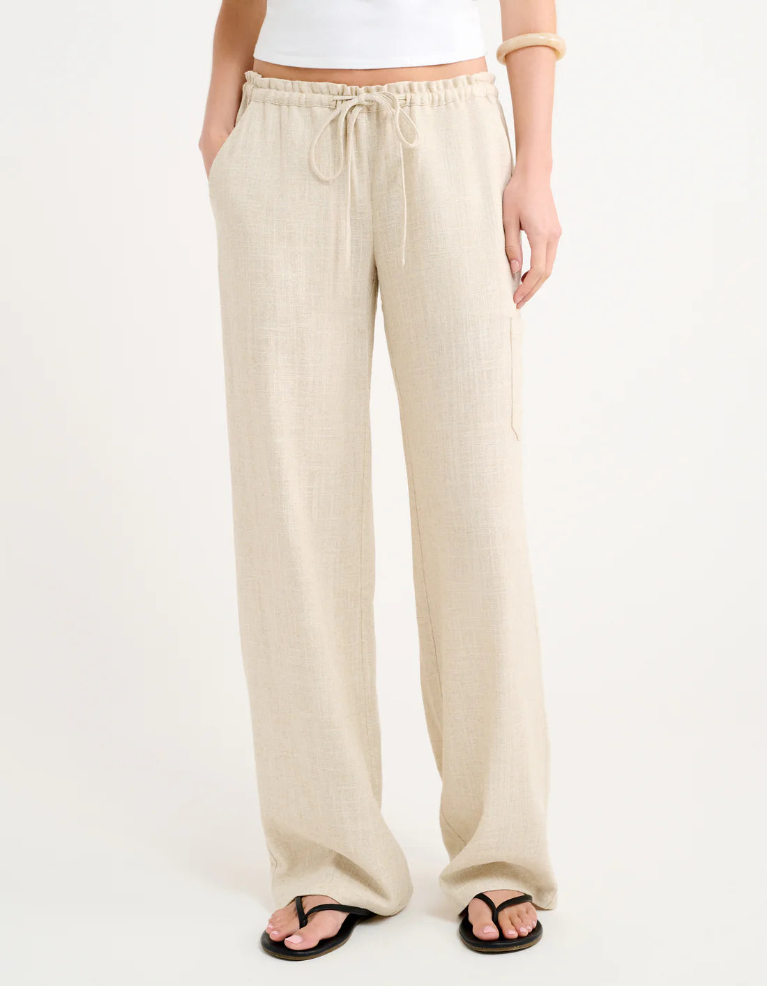 High Fidelity Natural Linen Pant