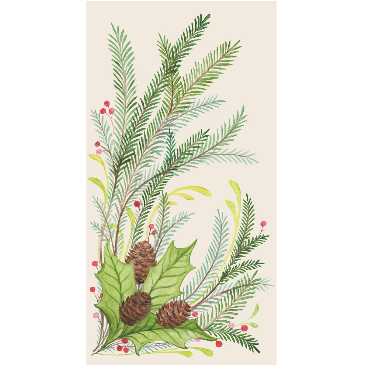 Christmas Sprigs Guest Napkins