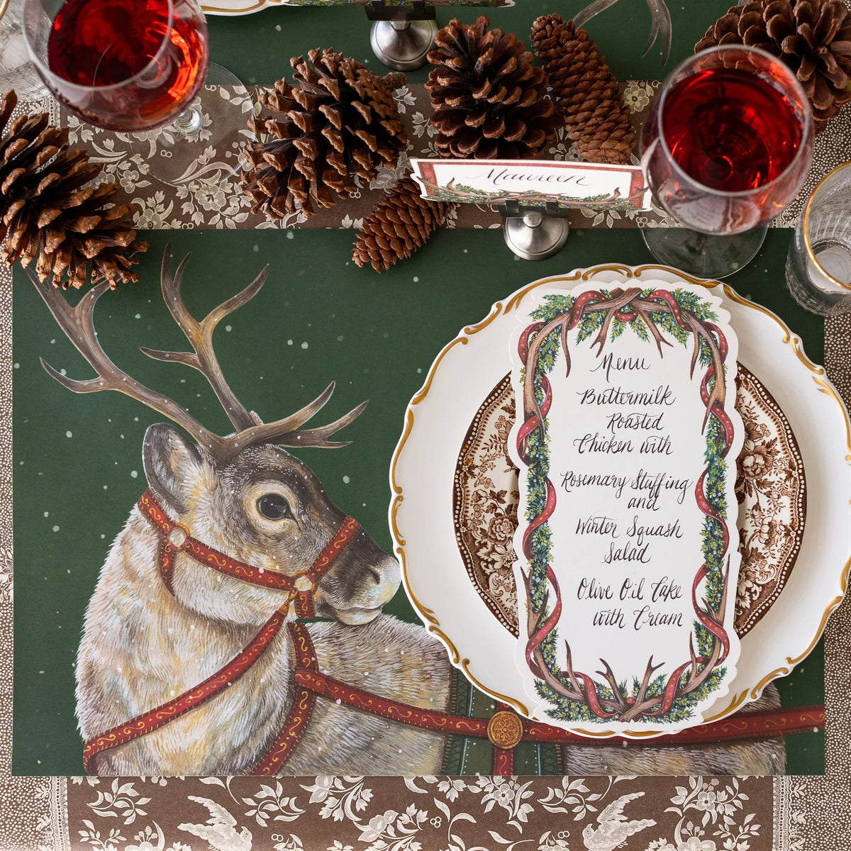 Holiday Reindeer Placemats