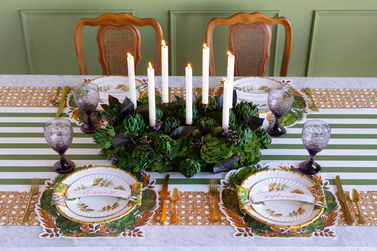Die-Cut Artichoke Wreath Placemats