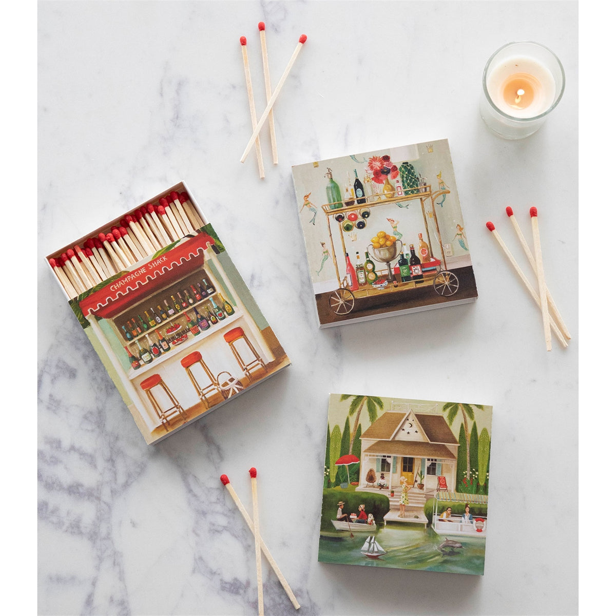 Champagne Shack Matchbox