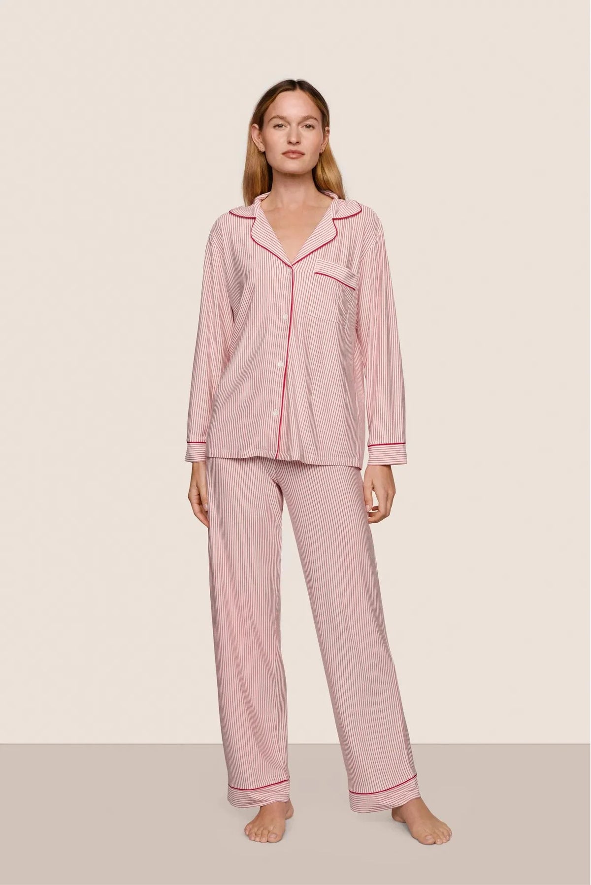 Gisele Long Pajama Set Holly Stripe