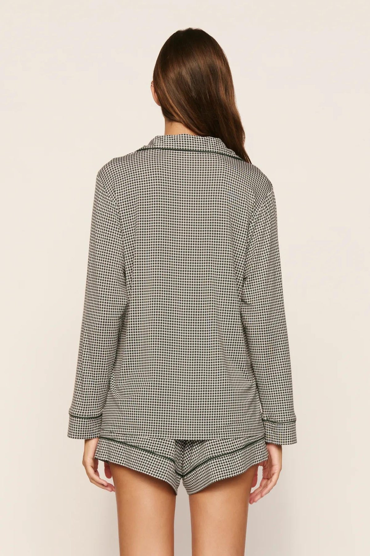 Gisele LS Shirt & Short Pajamas Cabin Check
