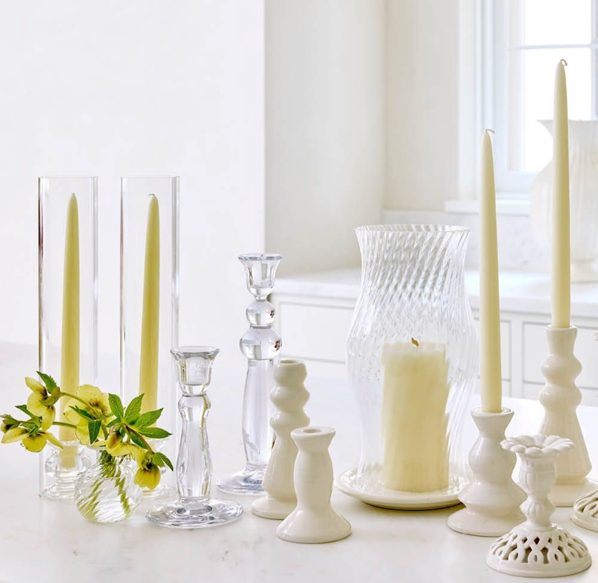 Sancia Tall Taper Candleholders, Set of 2