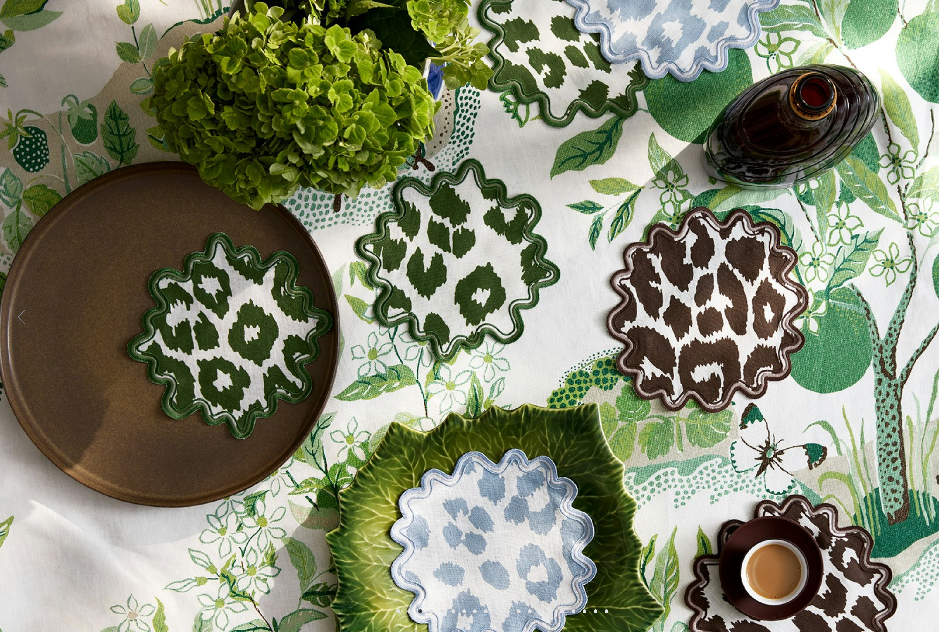 Iconic Leopard Cocktail Napkin, S/4
