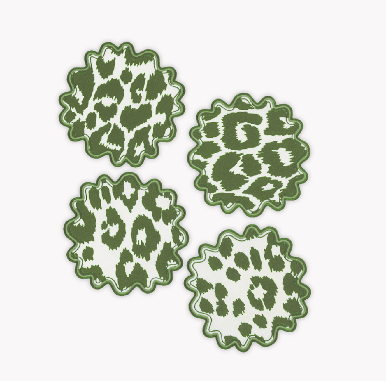 Iconic Leopard Cocktail Napkin, S/4