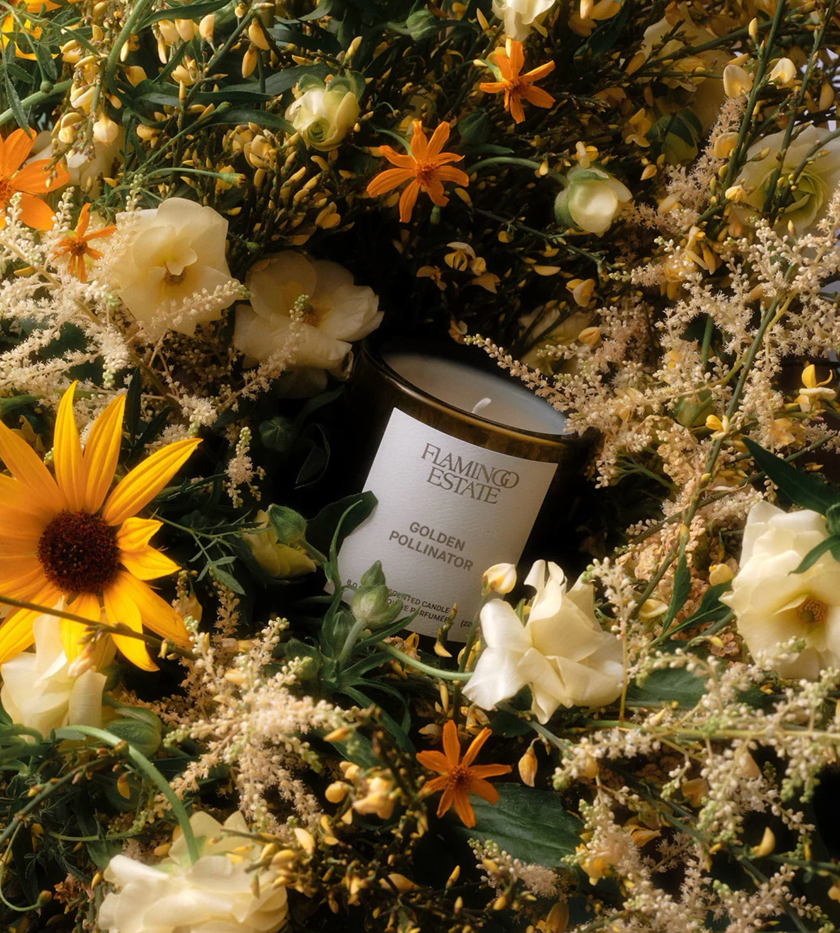 Golden Pollinator Candle