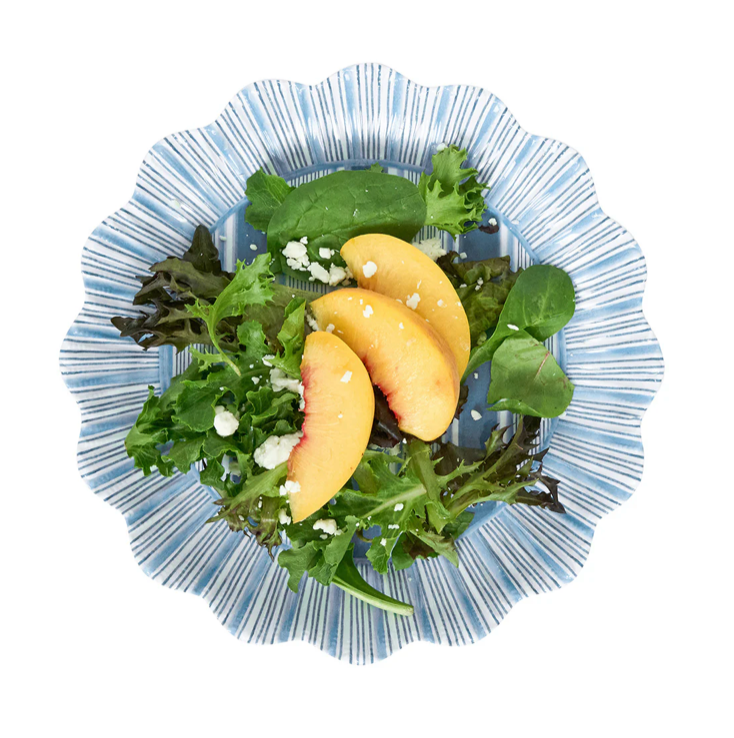 Cabana Stripe Melamine Dessert Plate, S/4