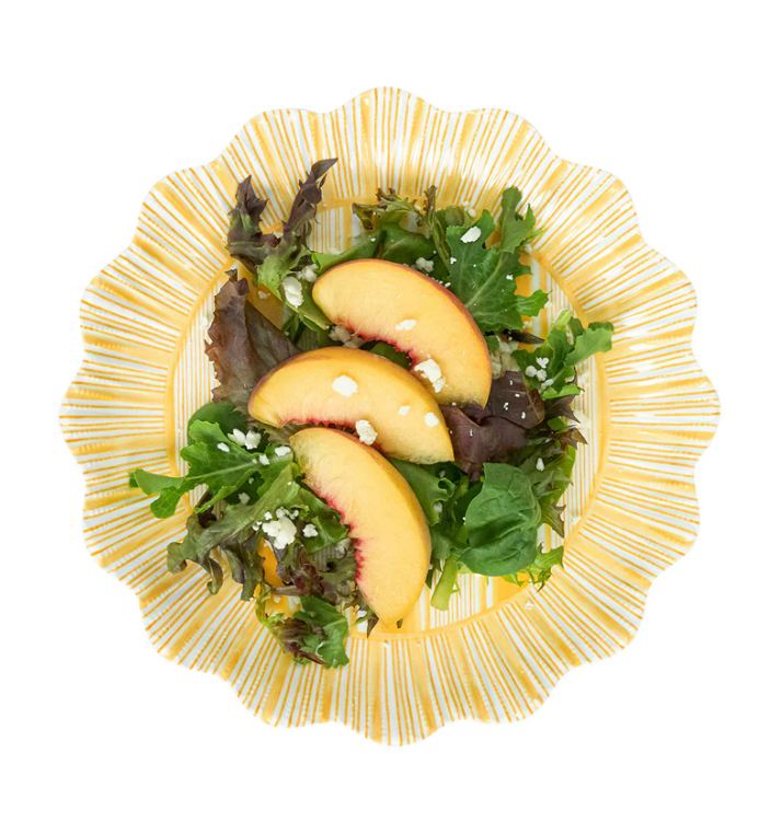 Cabana Stripe Melamine Dessert Plate, S/4