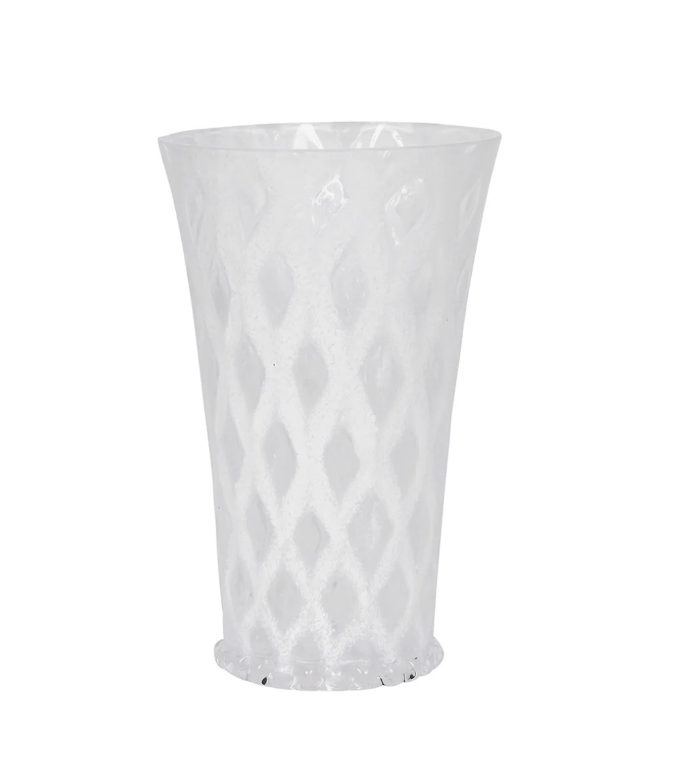 Trellis Large White Tumbler