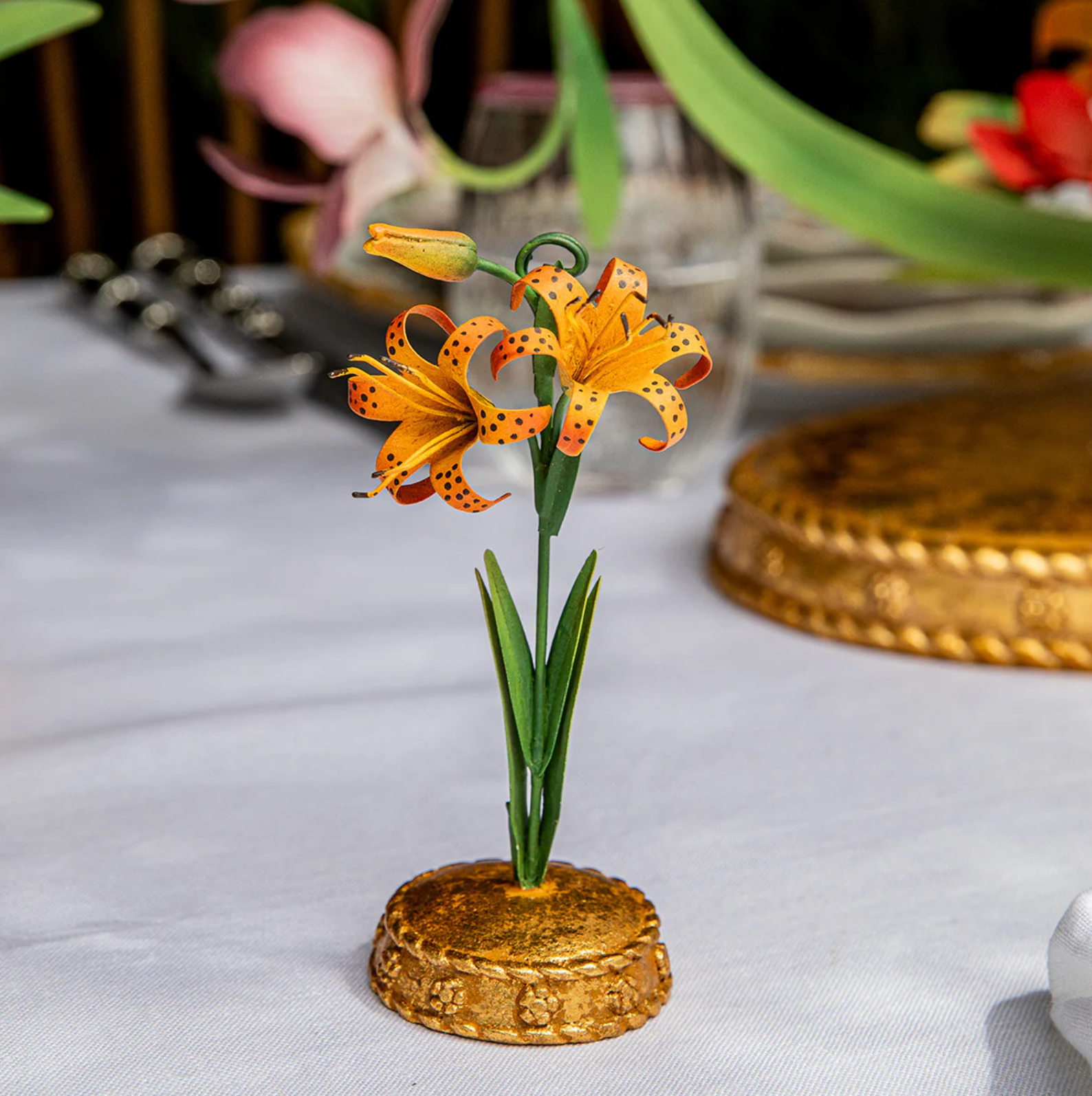 Meadow Walk Tiger Lily Place Card Holder