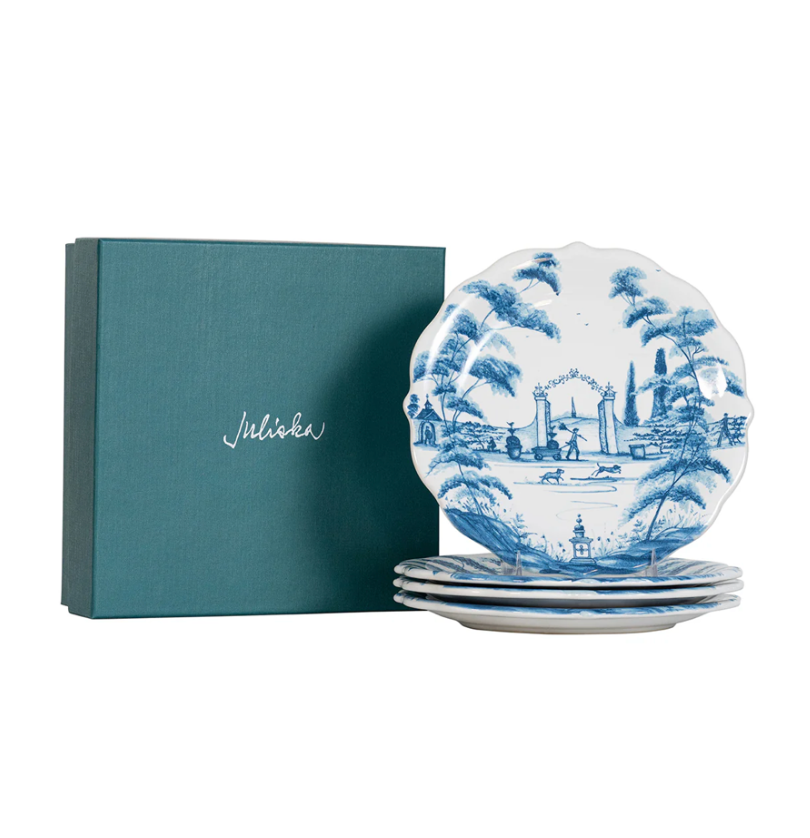 Country Estate Assorted Party Plate, S/4