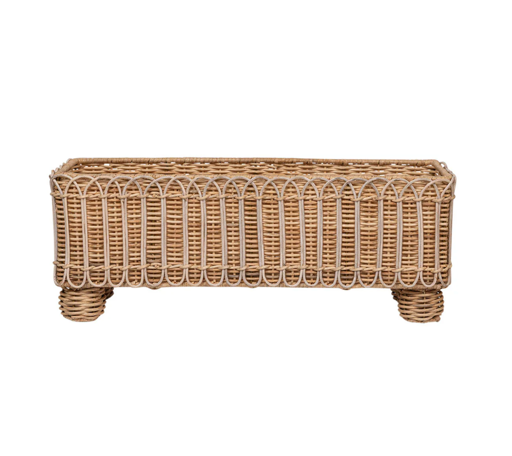Provence Rattan Rectangular Planter