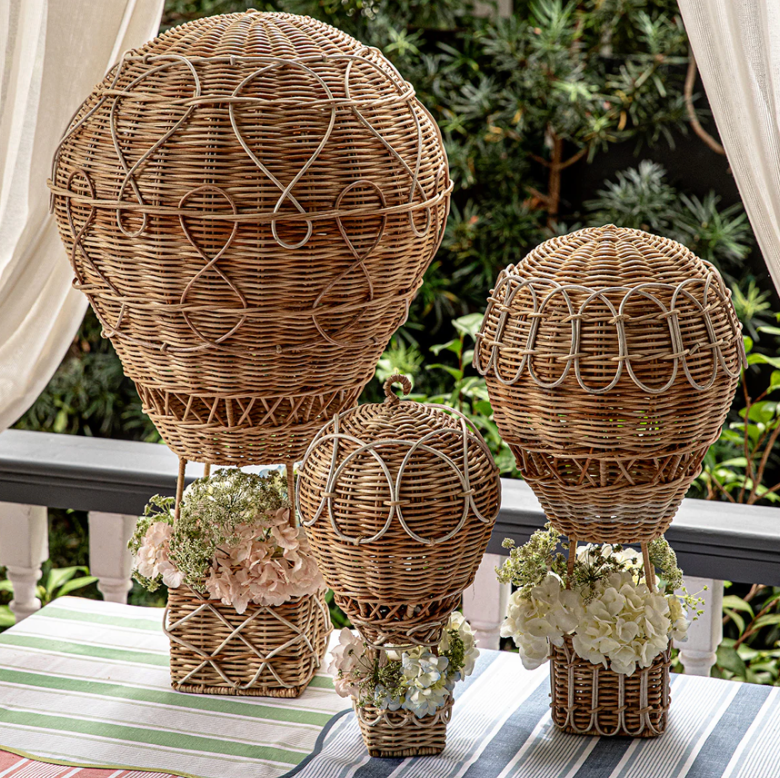 Provence Rattan 20" Hot Air Balloon