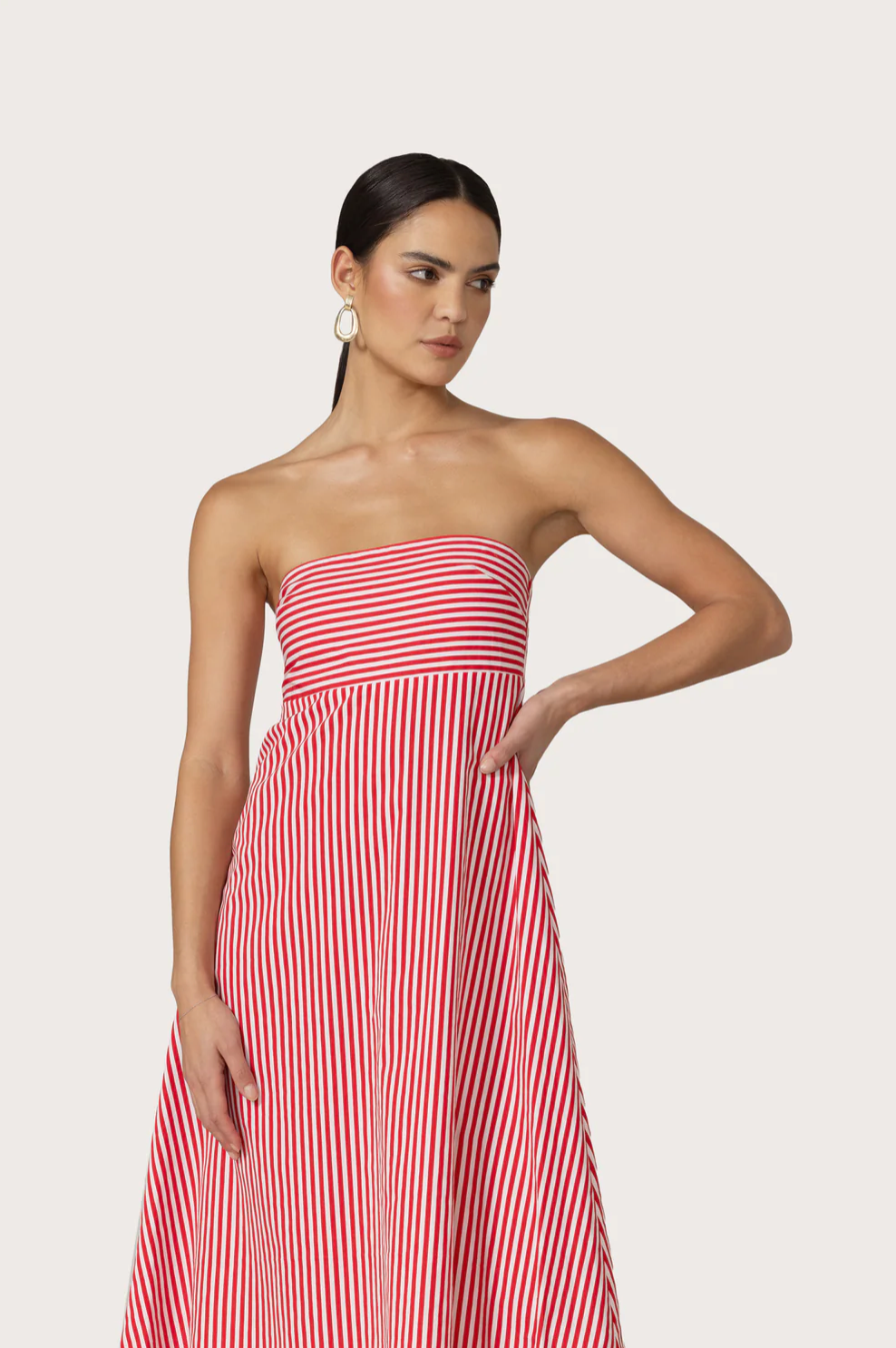 Timothy Poplin Maxi Dress