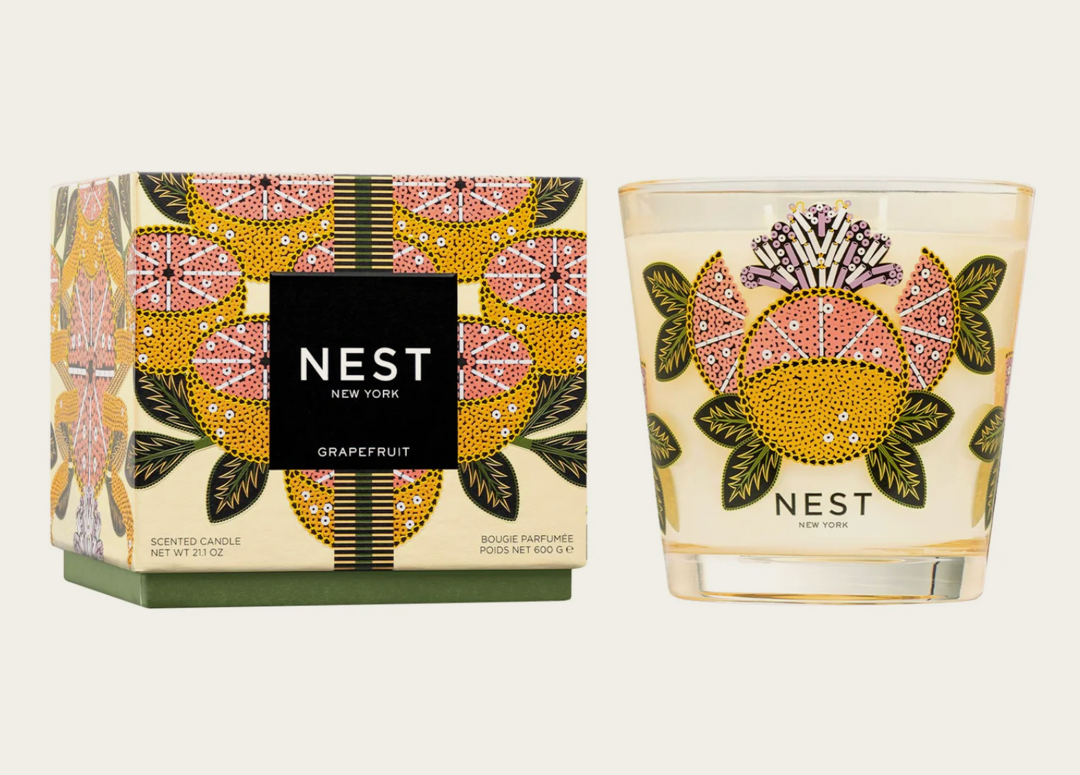 Grapefruit Decorative 3-Wick Candle