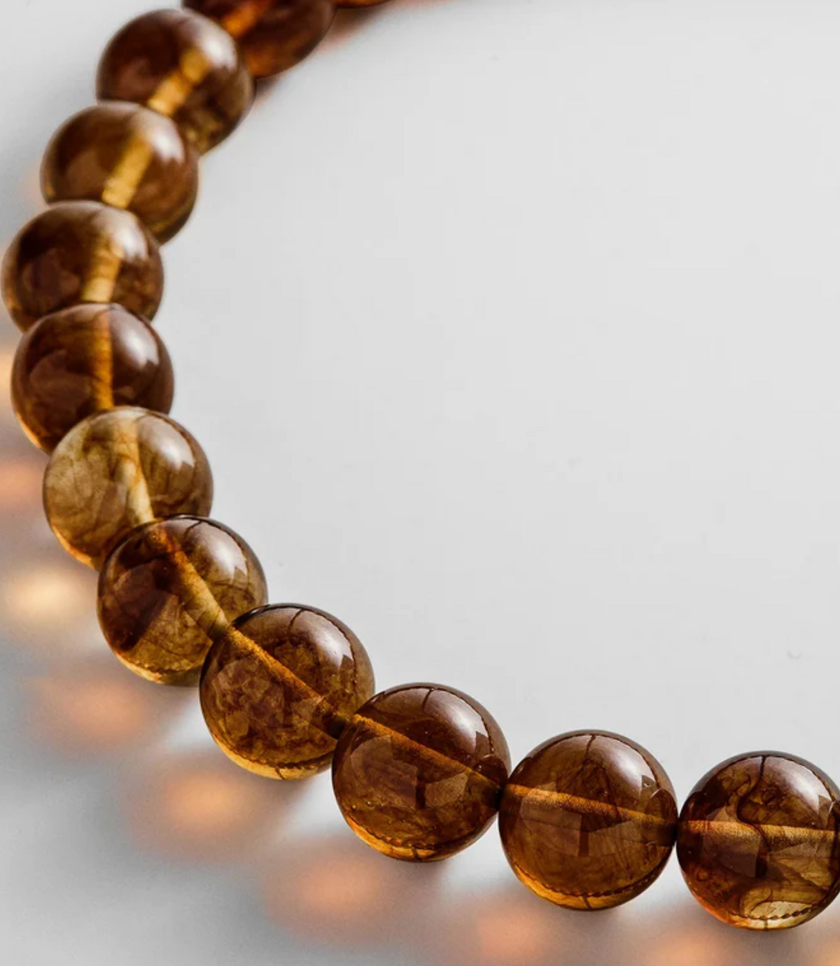 Mini Jane Beaded Necklace Tigers Eye