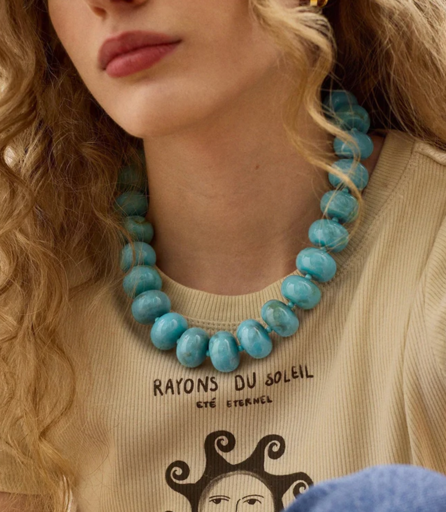 Joan Semi-Precious Necklace Turquoise