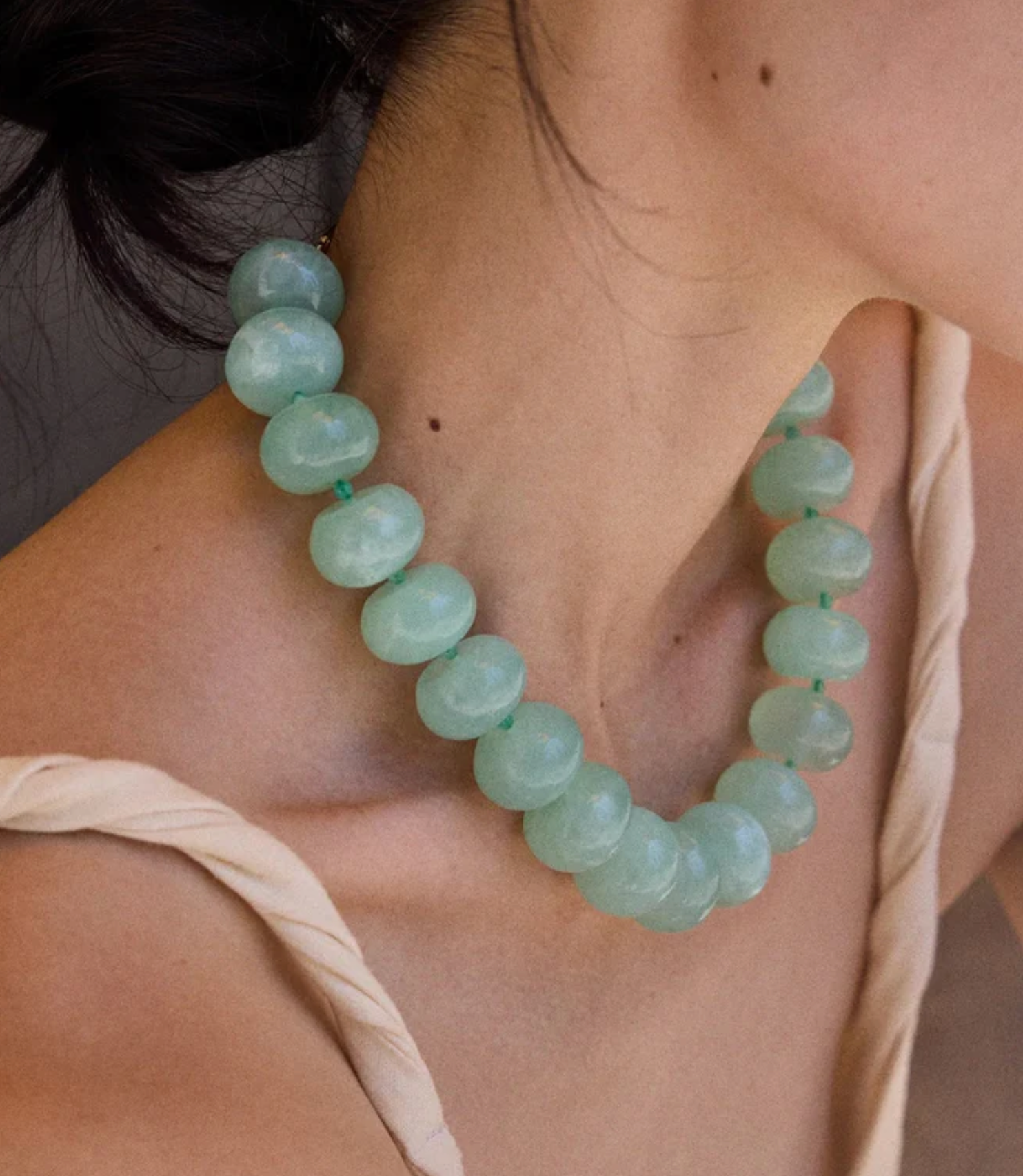 Joan Semi-Precious Necklace Jade