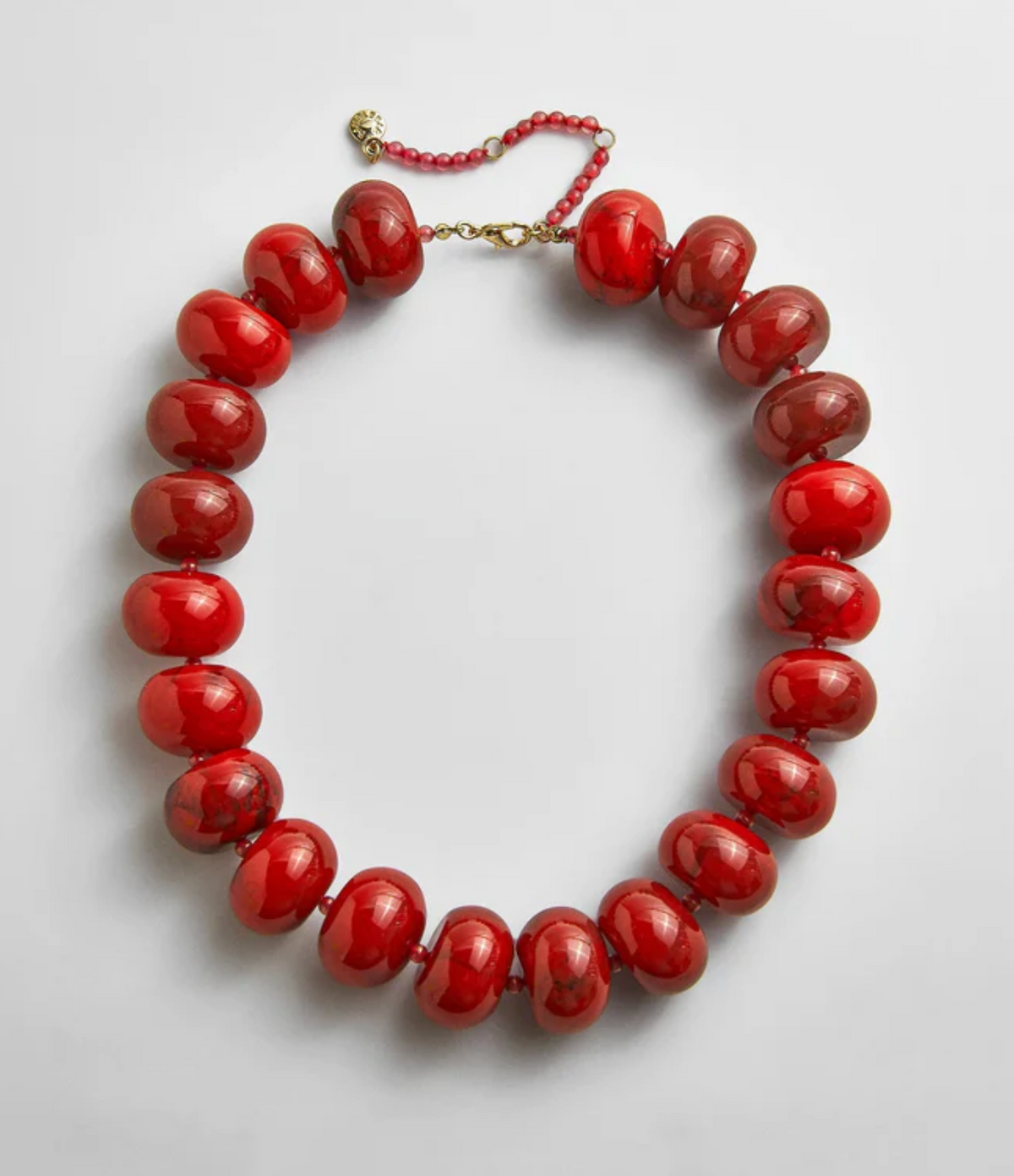 Joan Semi-Precious Necklace Red