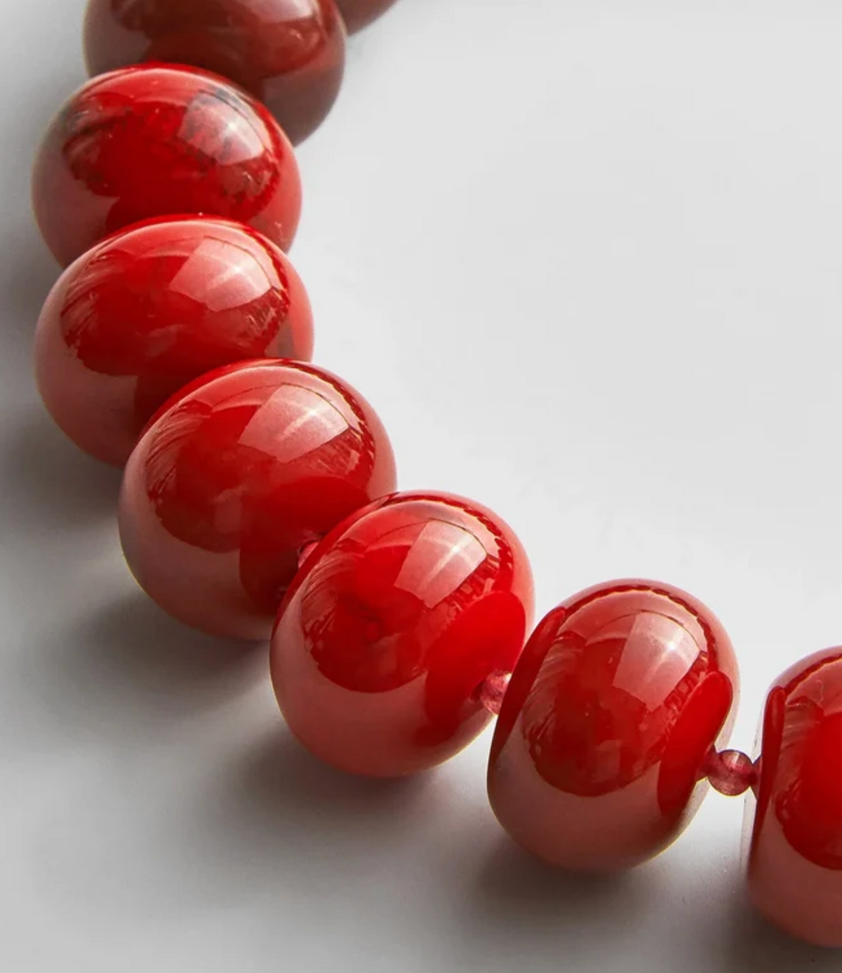 Joan Semi-Precious Necklace Red