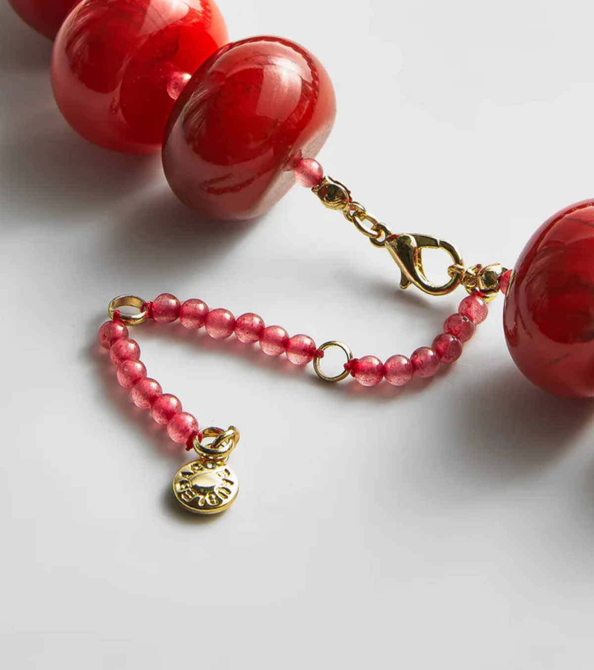 Joan Semi-Precious Necklace Red