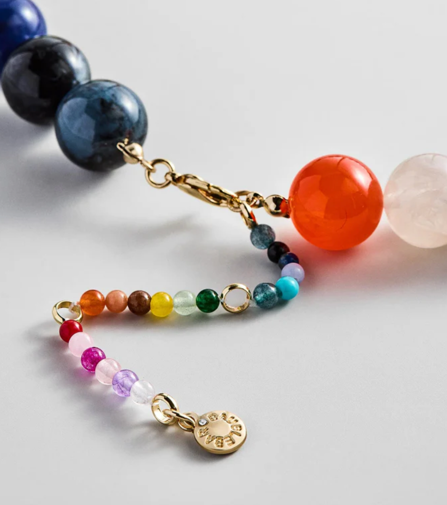 Mini Jane Beaded Necklace Rainbow