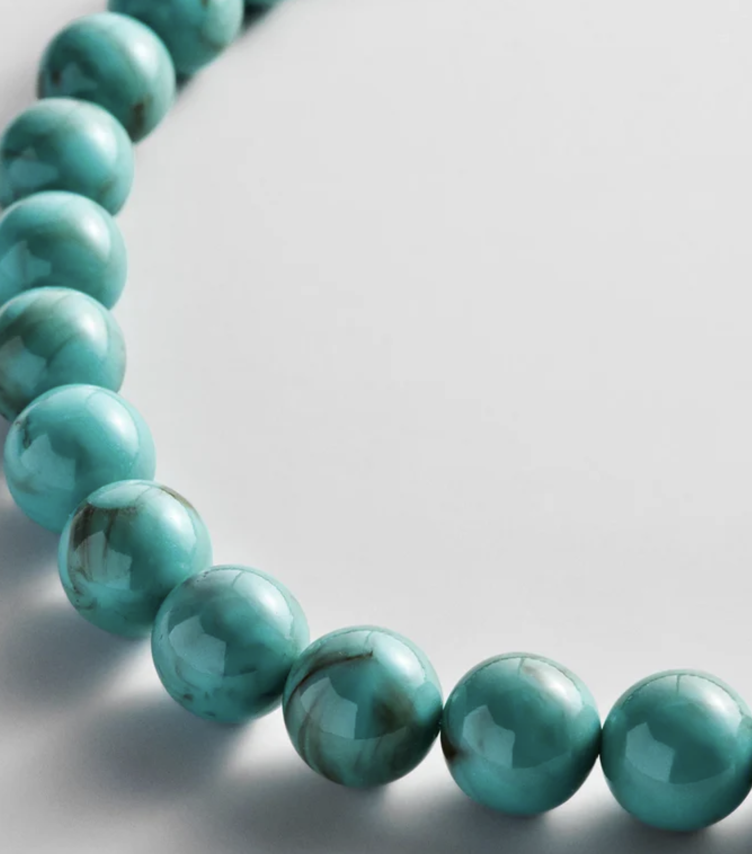 Mini Jane Beaded Necklace Turquoise