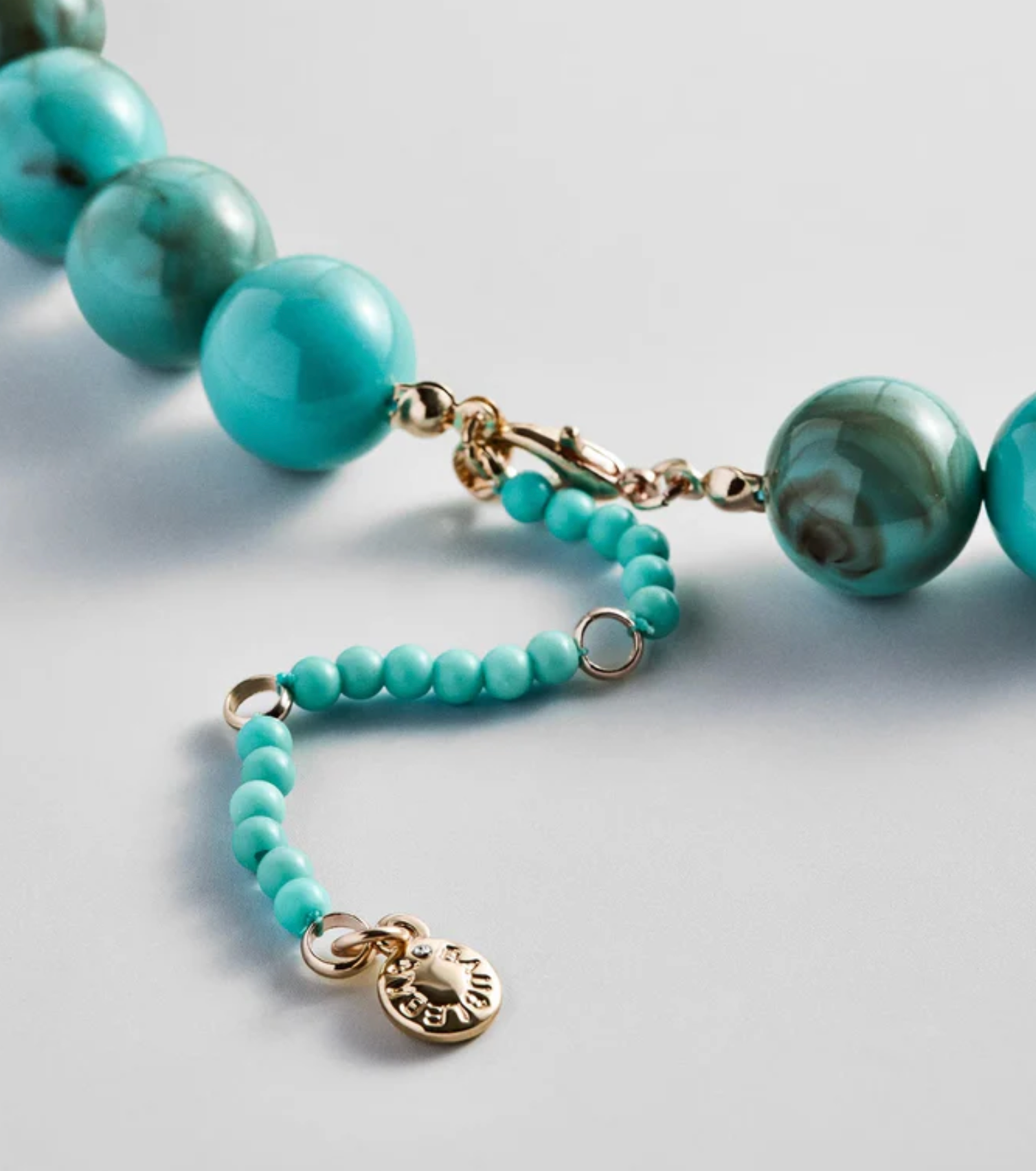 Mini Jane Beaded Necklace Turquoise