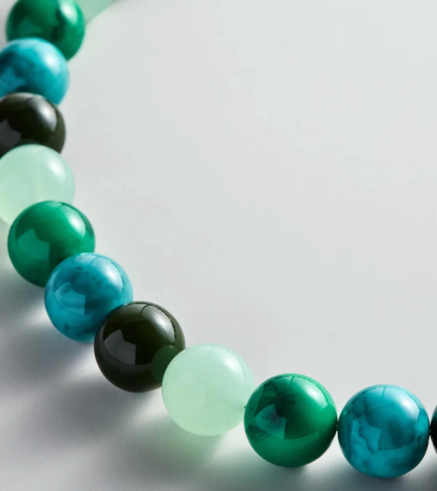 Mini Jane Beaded Necklace Blue Multi