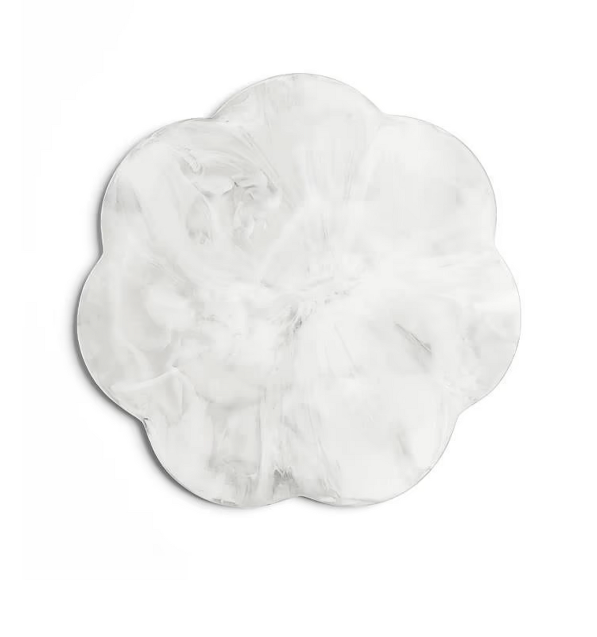 Scallop Resin Board White