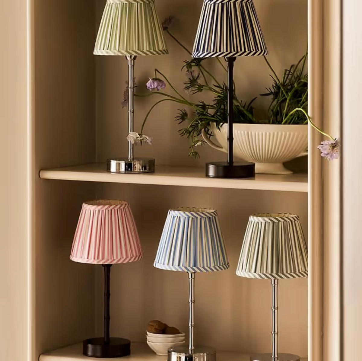 Chambray Striped 6" Lampshade