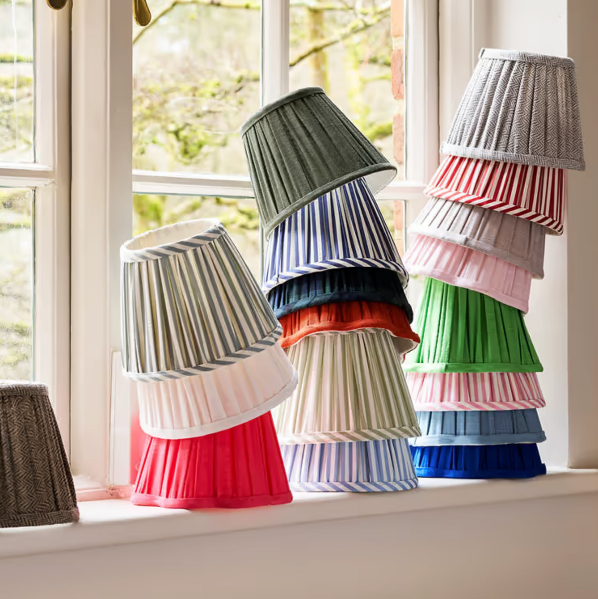 Chambray Striped 6" Lampshade
