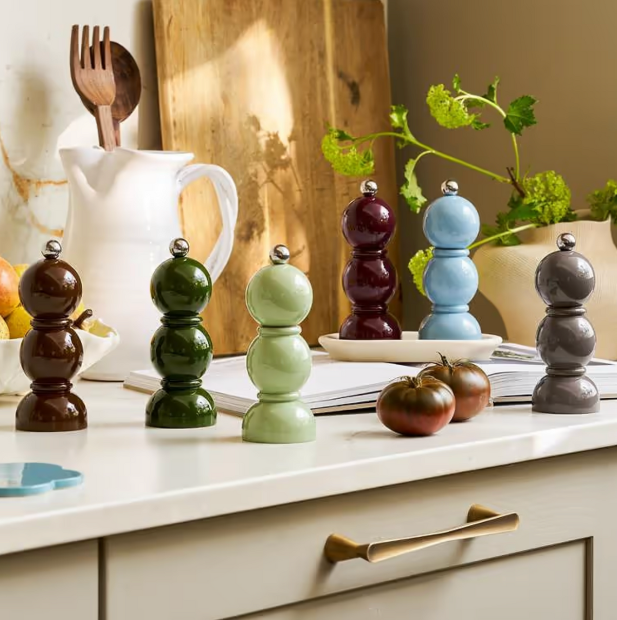 Mini Bob Khaki Salt & Pepper Mill