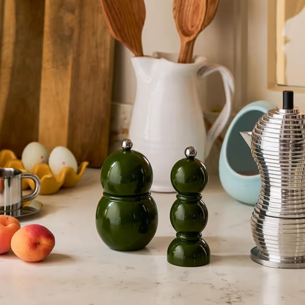 Mini Bob Khaki Salt & Pepper Mill
