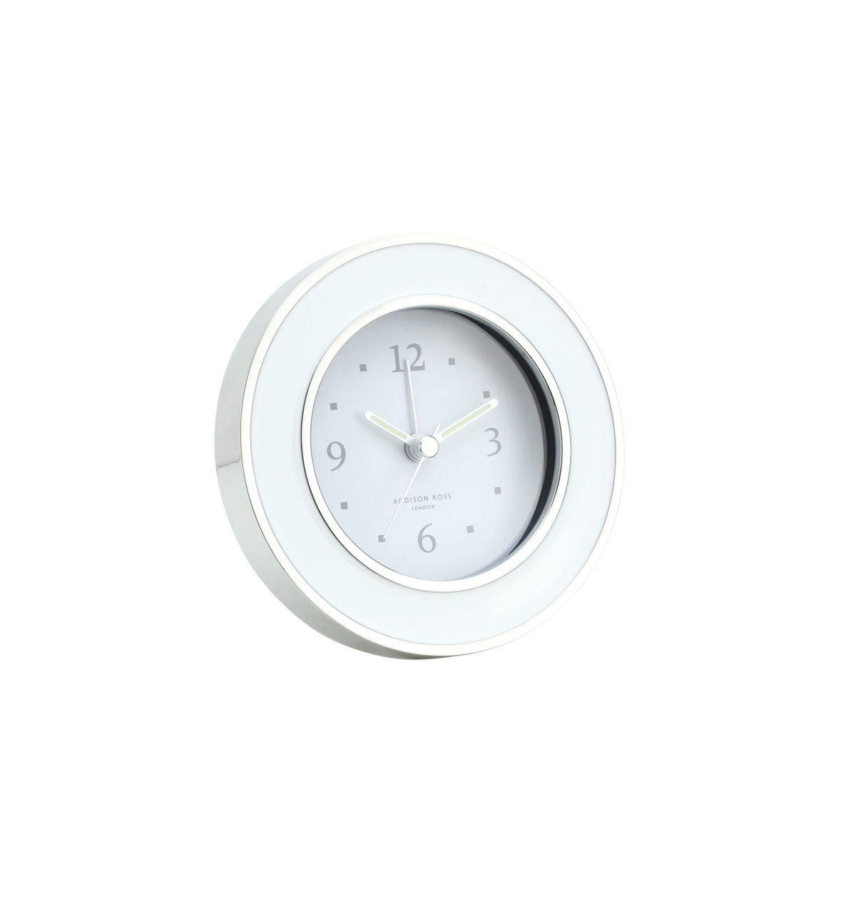 White & Silver Alarm Clock