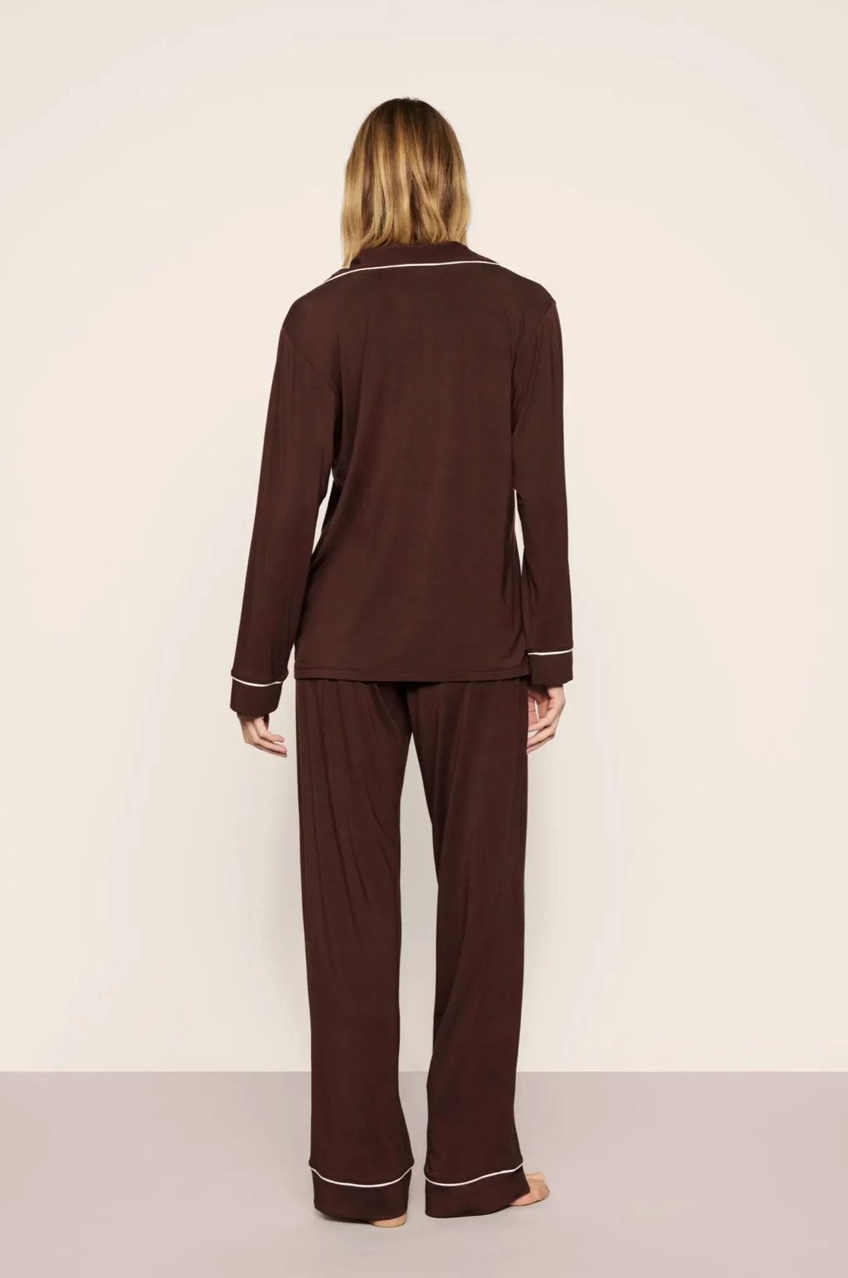 Gisele Long Pajama Set Chocolate
