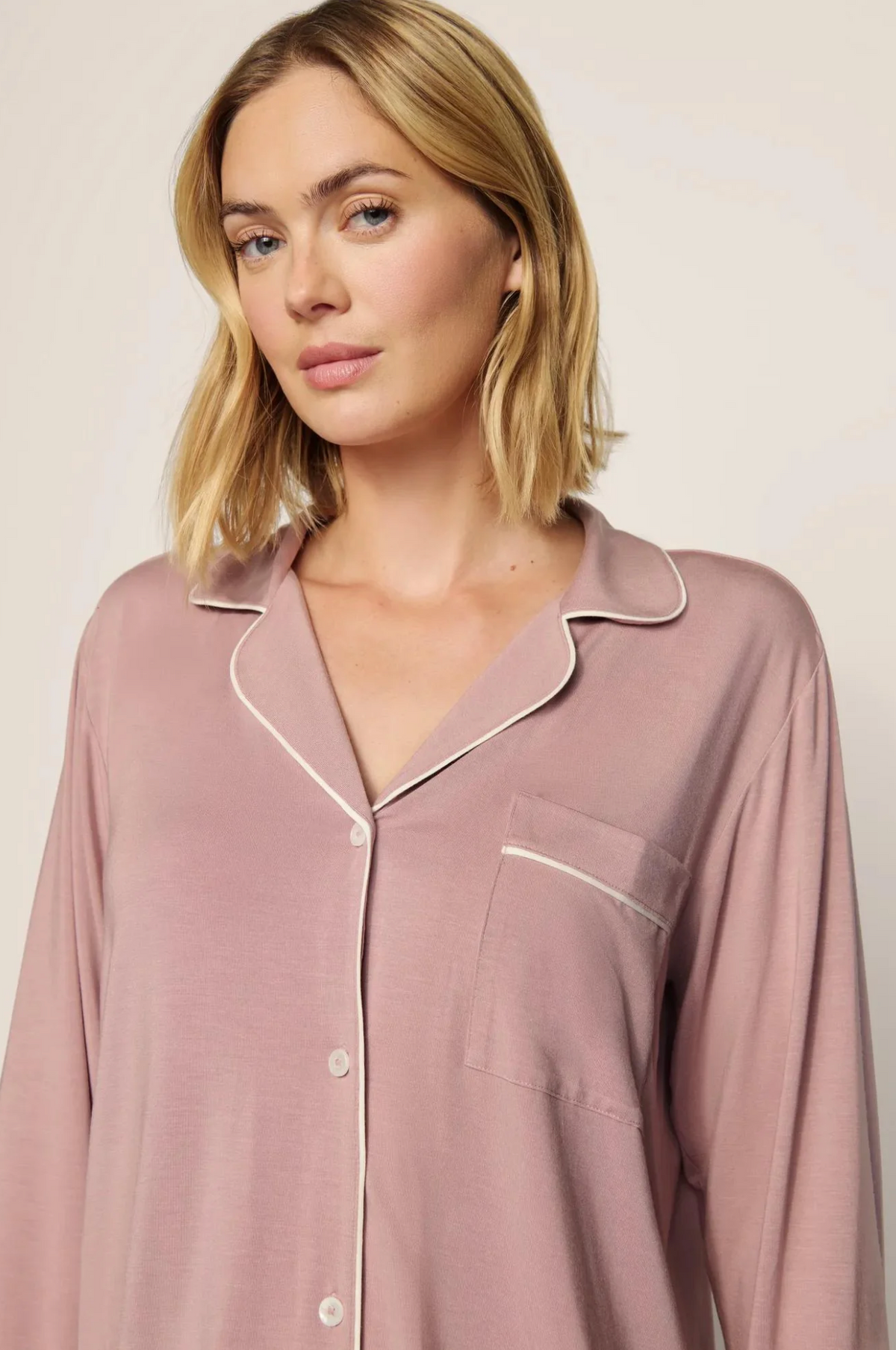 Gisele Long Pajama Set Woodrose