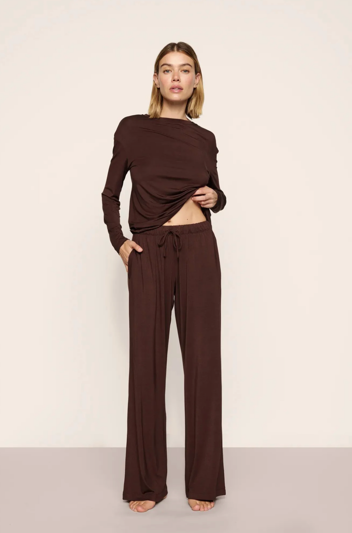 Gisele Everyday Pant Chocolate